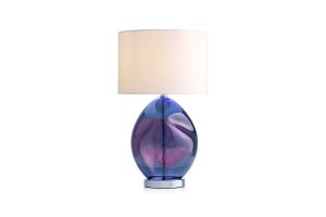 iridescent glass table lamp