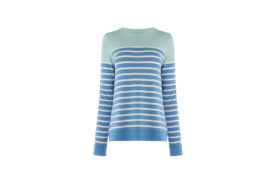 COLOURED BRETON STRIPE SWEAT - Oxford Street