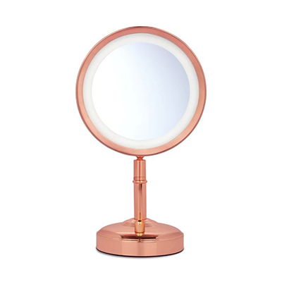 No7 Rose Gold Illuminated Makeup Mirror - Oxford Street