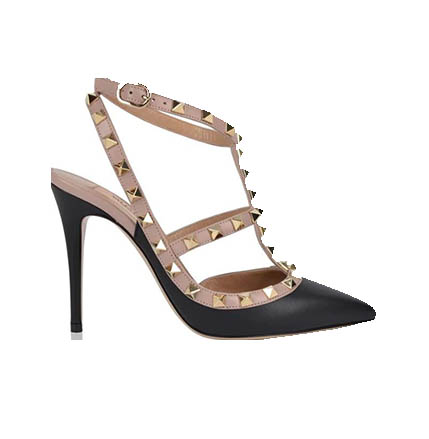 Valentino Rockstud 100 Ankle Strap Heels - Oxford Street